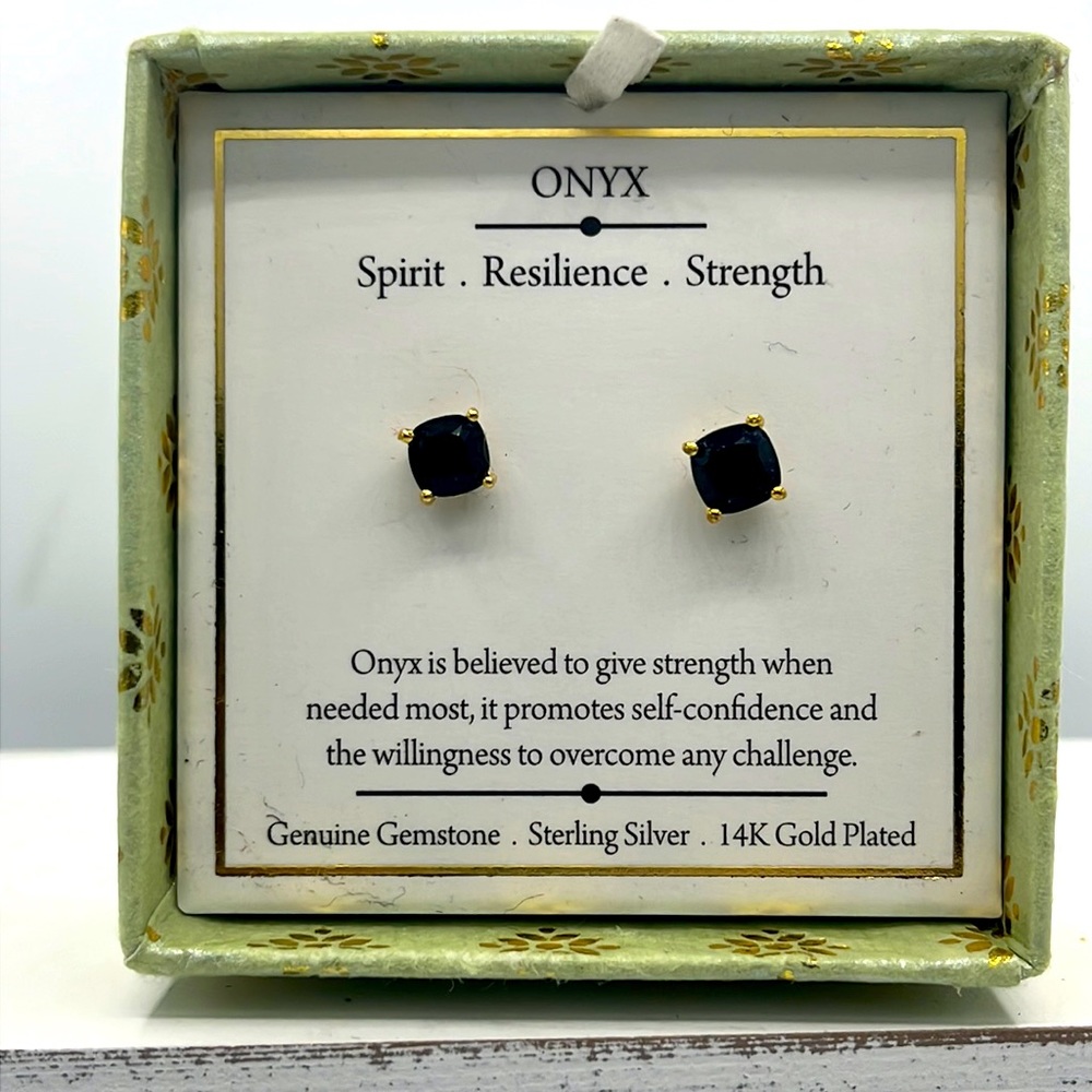 Black Onyx Earrings
